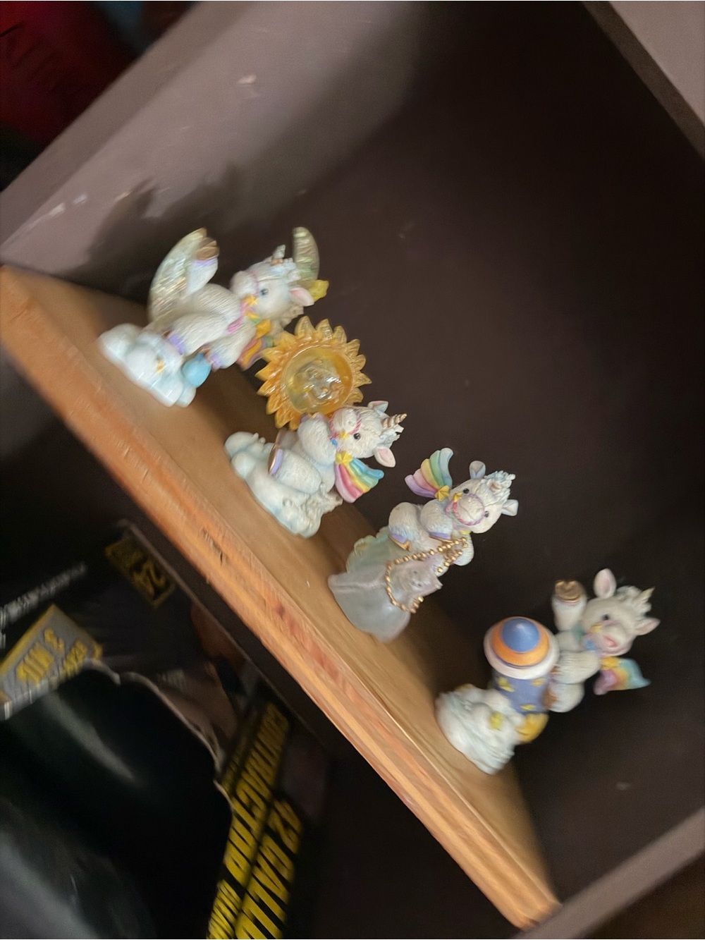 Starlight starbright Unicorn Figurines with Gold Accents